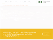 Tablet Screenshot of delhiphotographyclub.com